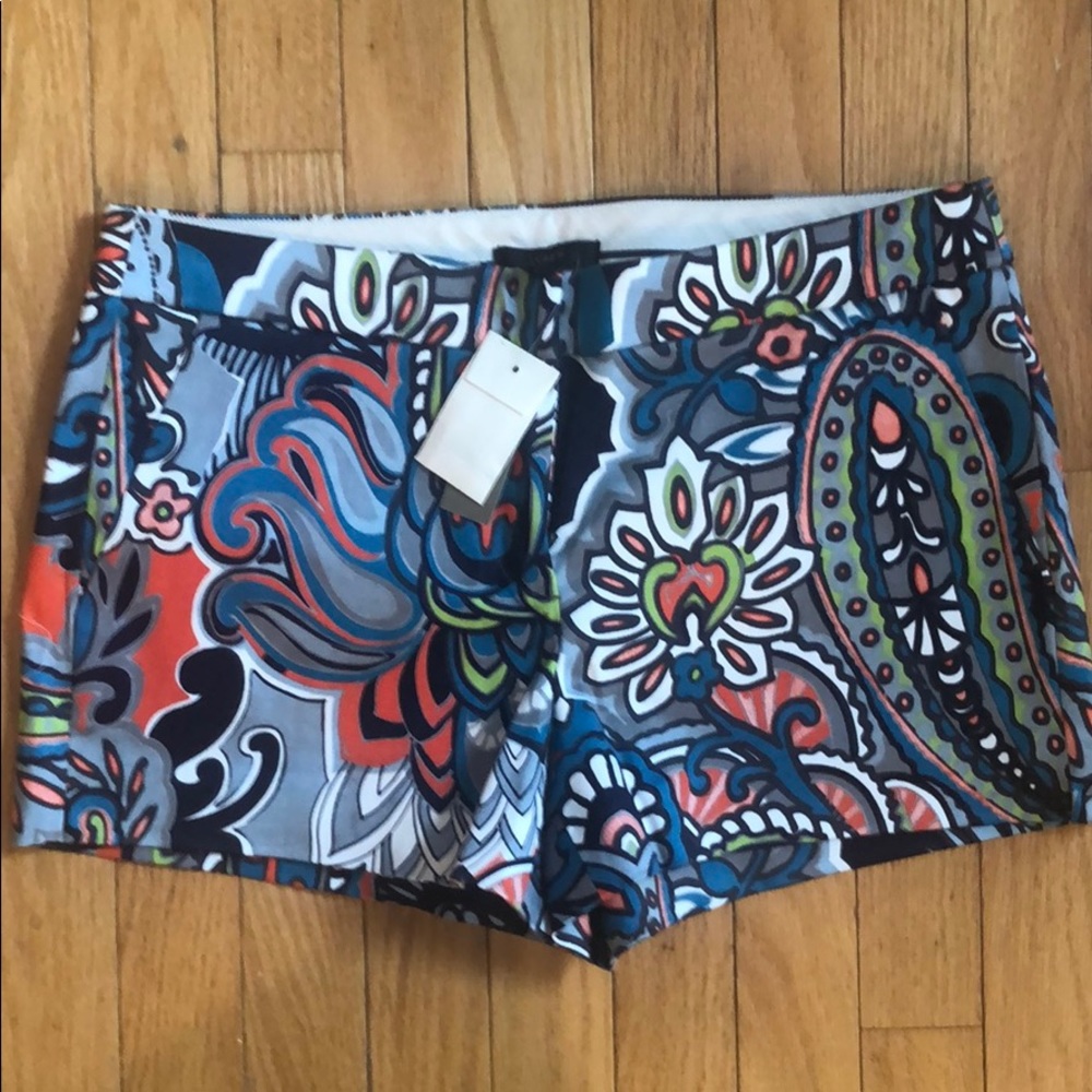 BNWT J. Crew paisley shorts
